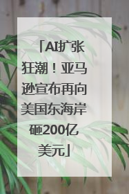 AI扩张狂潮！亚马逊宣布再向美国东海岸砸200亿美元