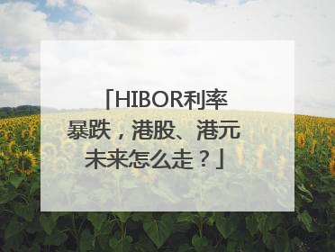 HIBOR利率暴跌，港股、港元未来怎么走？
